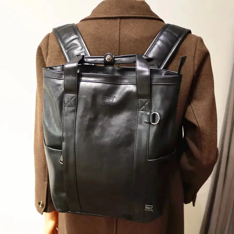 Vvsha  Christmas Gift Multipurpose Leather Backpack