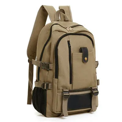 [Wear-Resistant Canvas] Large Capacity Backpack Travel Backpack Trendy Fashionable Man Women's Middle College Students Bag