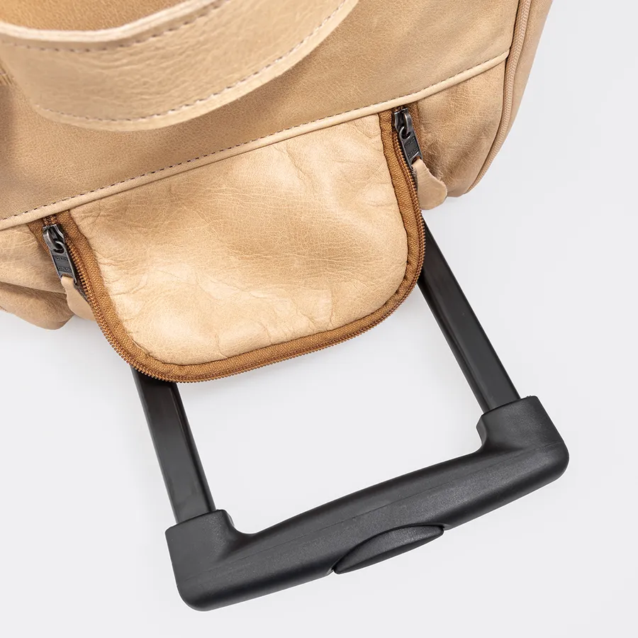 Wheelie Travel Bag Leather