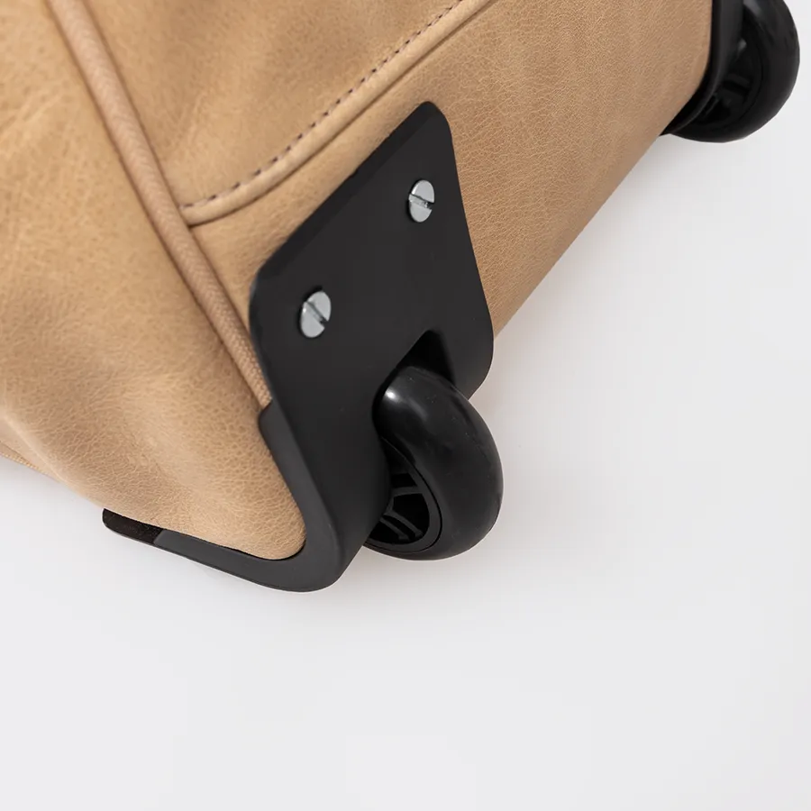 Wheelie Travel Bag Leather