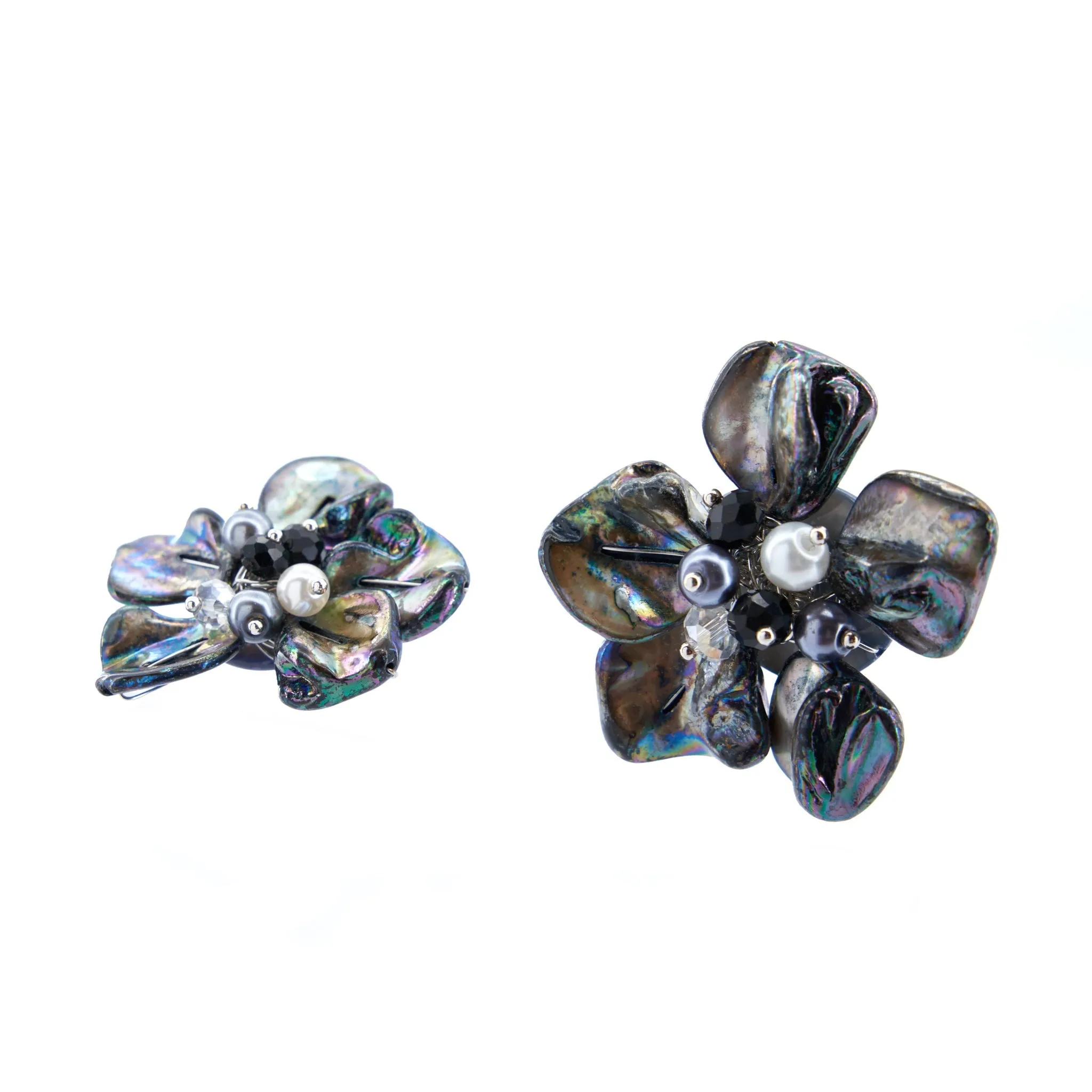 Wisteria Semi Precious Earrings - Abalone
