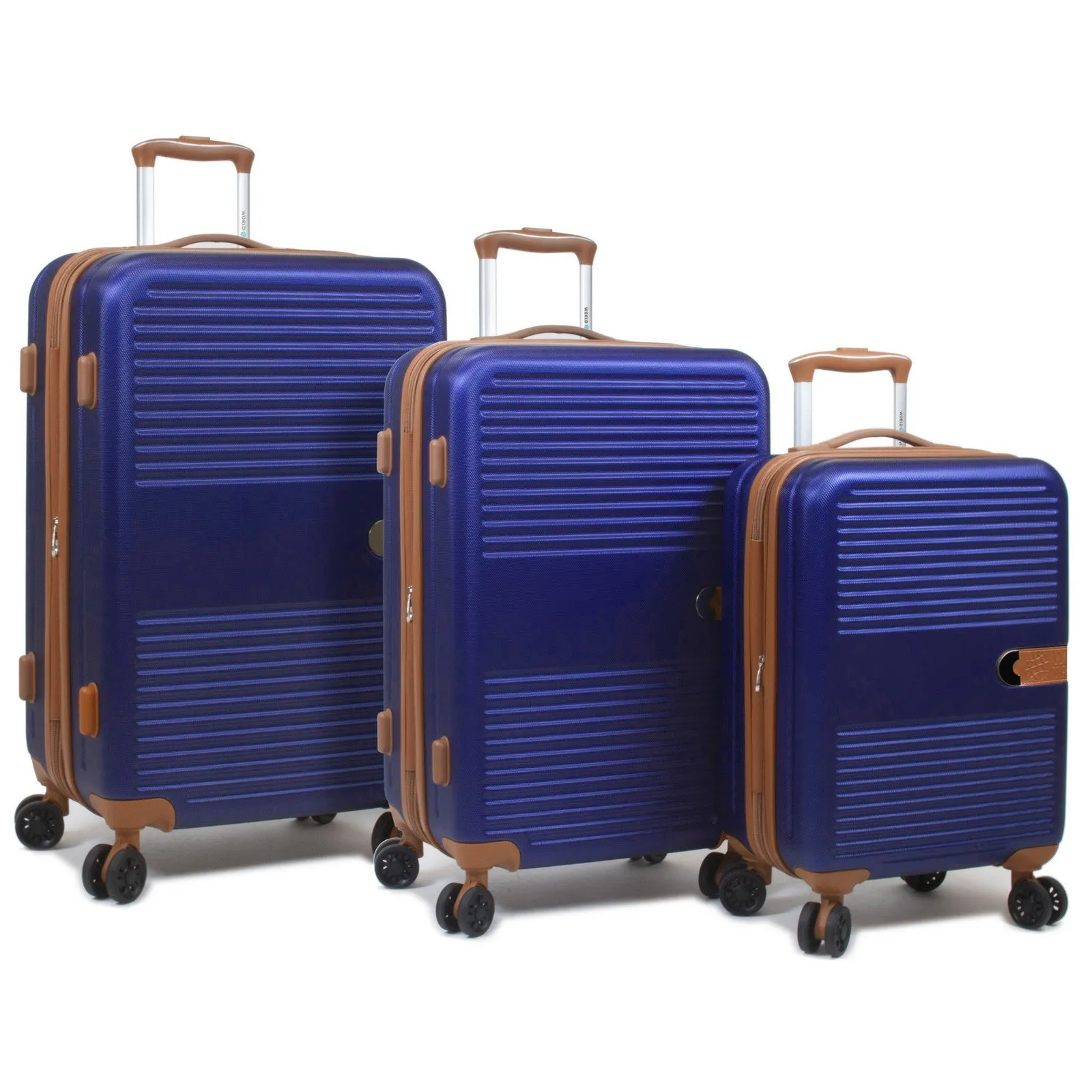 World Traveler Garland Hardside 3-Piece Luggage Set With USB Port