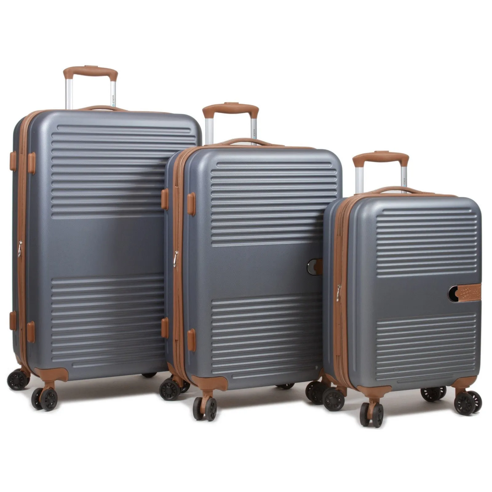 World Traveler Garland Hardside 3-Piece Luggage Set With USB Port