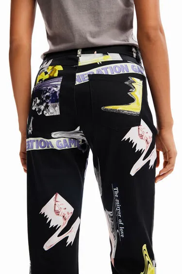 York print Pant